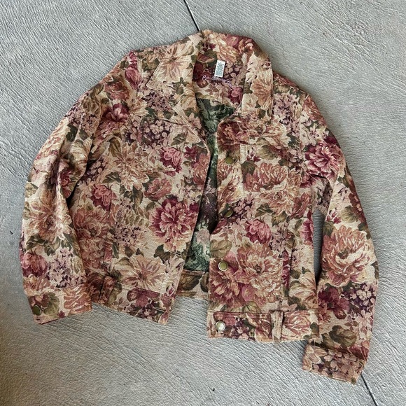 Vintage 90’s Caribbean Joe tapestry jacket - Picture 3 of 4